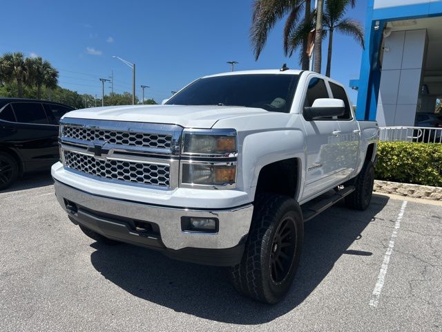 Summit White 2015 Chevrolet Silverado 1500 LT Crew Cab 4WD Pickup Truck Four-Wheel Drive 6-Speed Automatic Overdrive