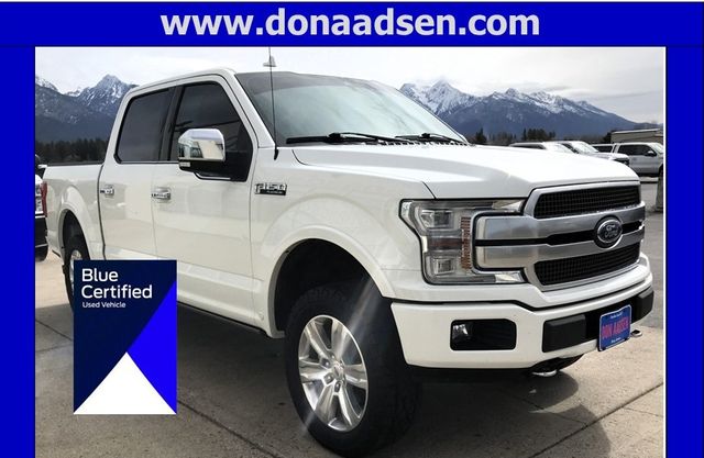 Star White Metallic Tri-Coat 2020 Ford F-150 Platinum SuperCrew 4WD Pickup Truck Four-Wheel Drive Automatic