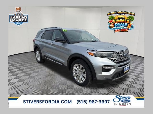 Silver Metallic 2023 Ford Explorer Limited AWD SUV / Crossover All-Wheel Drive Automatic