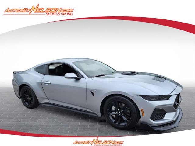 Iconic Silver Metallic 2025 Ford Mustang Coupe Rear-Wheel Drive 6-Speed Manual
