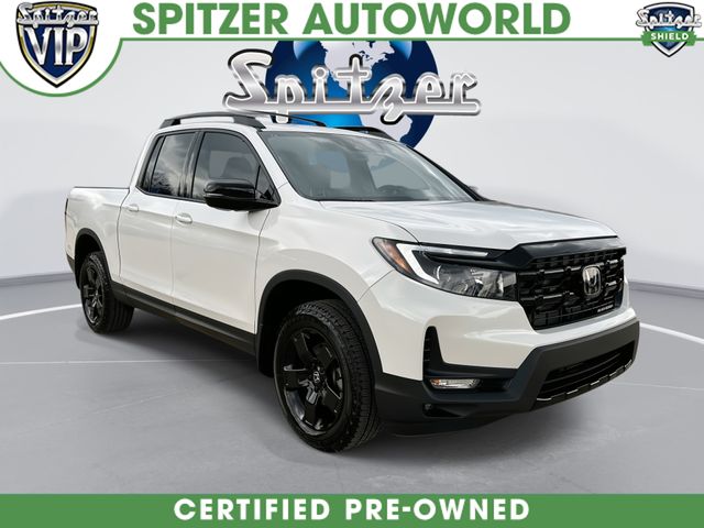 Platinum White Pearl 2025 Honda Ridgeline Black Edition AWD Pickup Truck All-Wheel Drive 9-Speed Automatic