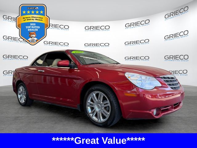 Inferno Red Crystal Pearlcoat/Black Cloth Top 2009 Chrysler Sebring Convertible Front-Wheel Drive 6-Speed Automatic