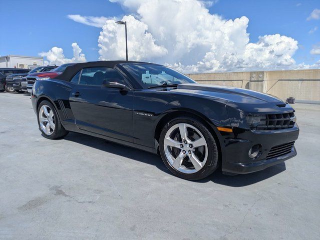 Black 2012 Chevrolet Camaro Convertible Rear-Wheel Drive 6-Speed Manual