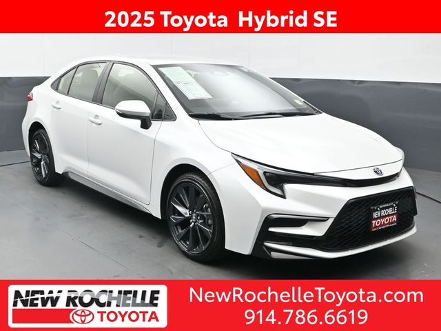 White (Wind Chill Pearl) 2025 Toyota Corolla Hybrid Sedan Front-Wheel Drive Continuously Variable Transmission