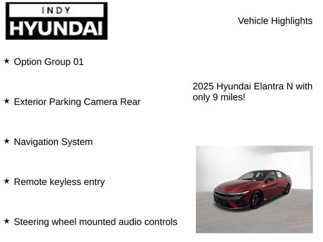 New 2025 Hyundai Elantra N For Sale in Indianapolis, IN