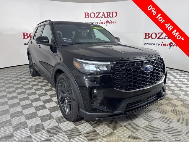 2025 Agate Black Metallic Ford Explorer ST SUV