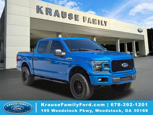 Blue Metallic 2020 Ford F-150 Pickup Truck Four-Wheel Drive Automatic