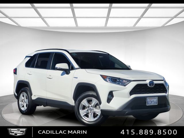Super White 2021 Toyota RAV4 Hybrid SUV / Crossover All-Wheel Drive Continuously Variable Transmission