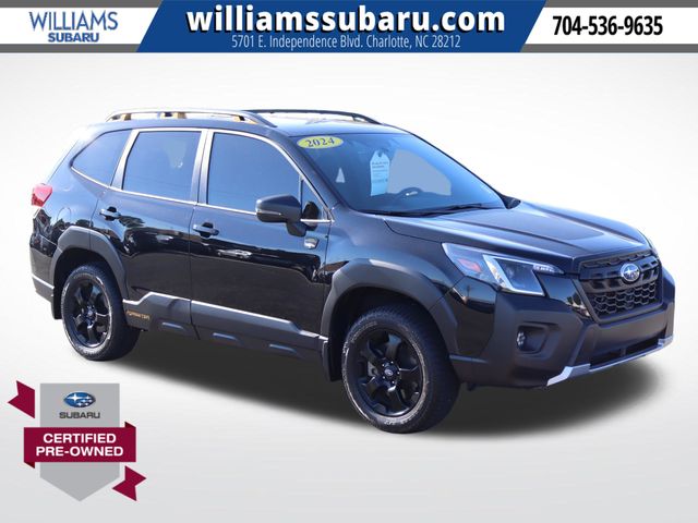 Crystal Black Silica 2024 Subaru Forester SUV / Crossover All-Wheel Drive 8-Speed CVT