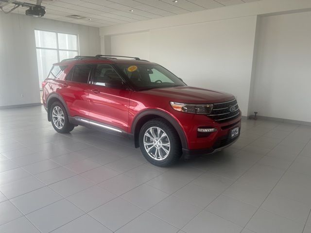 Red 2020 Ford Explorer XLT AWD SUV / Crossover All-Wheel Drive Automatic