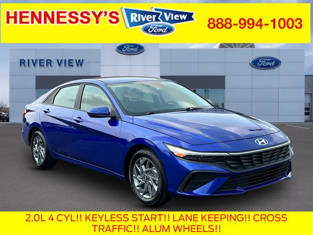 Intense Blue 2024 Hyundai Elantra Sedan Front-Wheel Drive Continuously Variable Transmission