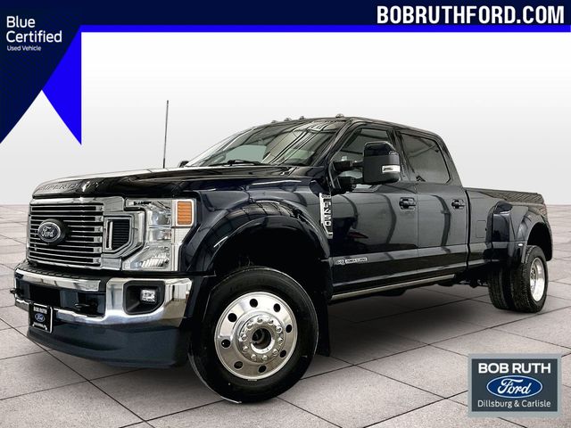 Blue Metallic 2022 Ford F-450 Super Duty Pickup Truck Four-Wheel Drive Automatic