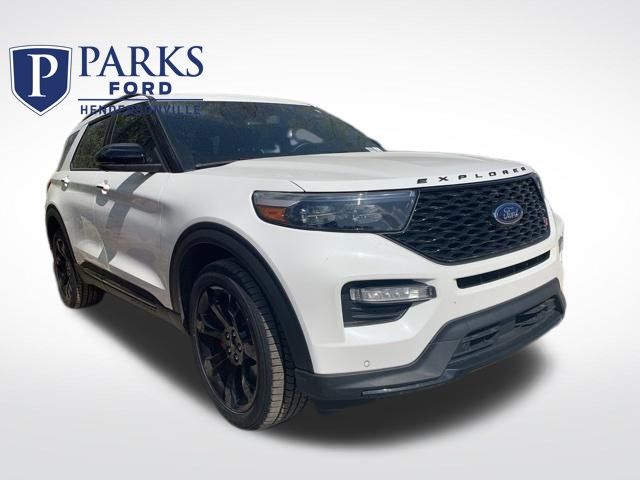 Star White Metallic Tri-Coat 2023 Ford Explorer ST AWD SUV / Crossover All-Wheel Drive Automatic