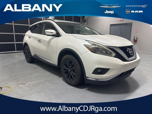Pearl White 2018 Nissan Murano SV FWD SUV / Crossover Front-Wheel Drive Continuously Variable Transmission