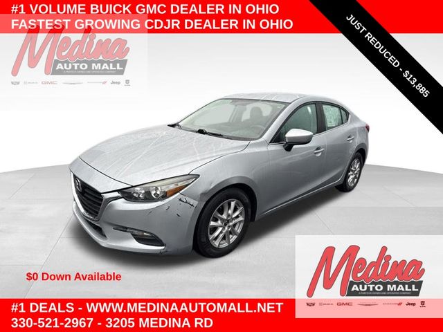 Sonic Silver Metallic 2017 Mazda MAZDA3 Sedan Front-Wheel Drive 6-Speed Automatic