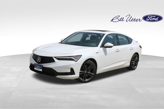 Platinum White Pearl 2023 Acura Integra Sedan Front-Wheel Drive Continuously Variable Transmission