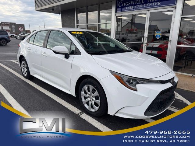White 2022 Toyota Corolla Sedan Front-Wheel Drive Continuously Variable Transmission