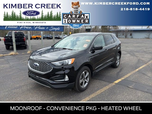 Agate Black Metallic 2023 Ford Edge SEL AWD SUV / Crossover All-Wheel Drive 8-Speed Automatic