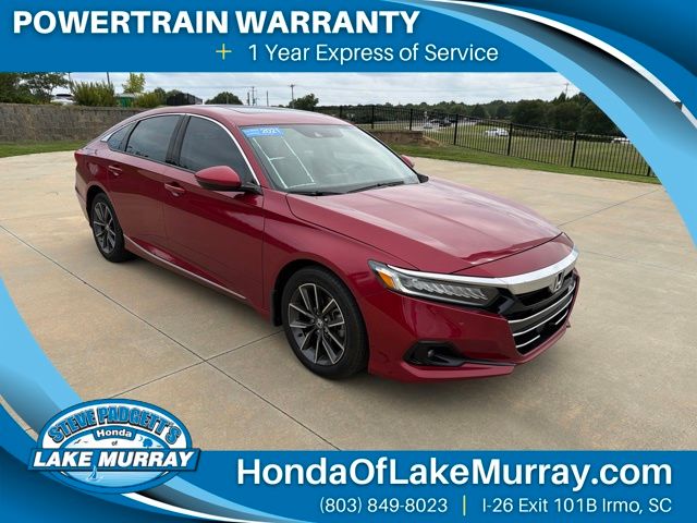 Radiant Red Metallic 2021 Honda Accord Sedan Front-Wheel Drive Continuously Variable Transmission