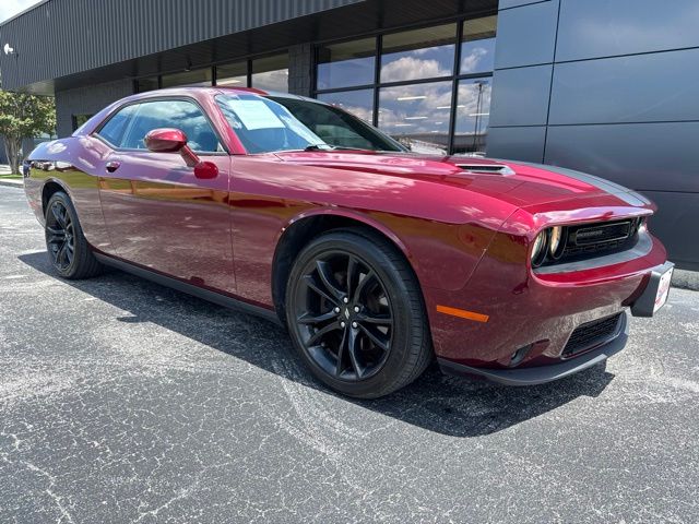 Red (Maroon) 2017 Dodge Challenger Coupe Rear-Wheel Drive 8-Speed Automatic