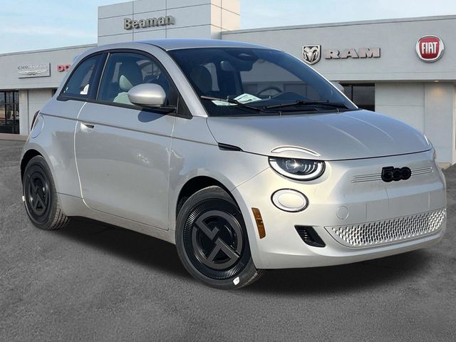 Greige Metallic 2025 FIAT 500e Giorgio Armani FWD Hatchback Front-Wheel Drive 1-Speed Automatic