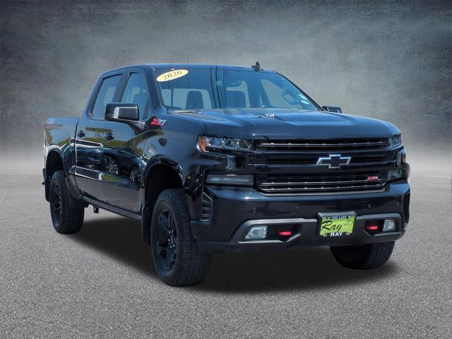 Black 2020 Chevrolet Silverado 1500 LT Trail Boss Crew Cab 4WD Pickup Truck Four-Wheel Drive Automatic
