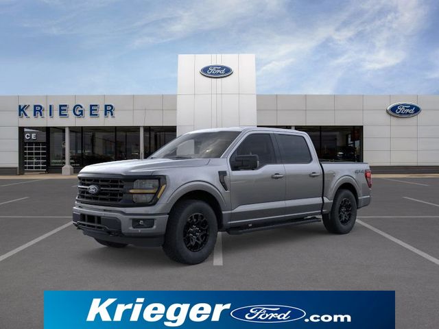 Gray Metallic 2025 Ford F-150 XLT SuperCrew 4WD Pickup Truck Four-Wheel Drive Automatic