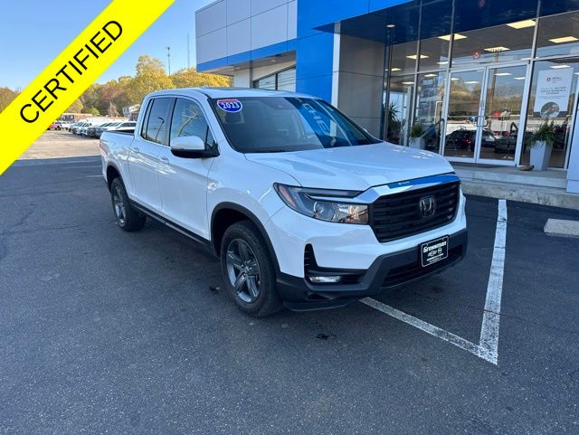 White 2023 Honda Ridgeline Pickup Truck All-Wheel Drive 9-Speed Automatic