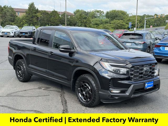 Crystal Black Pearl 2025 Honda Ridgeline Pickup Truck All-Wheel Drive 9-Speed Automatic
