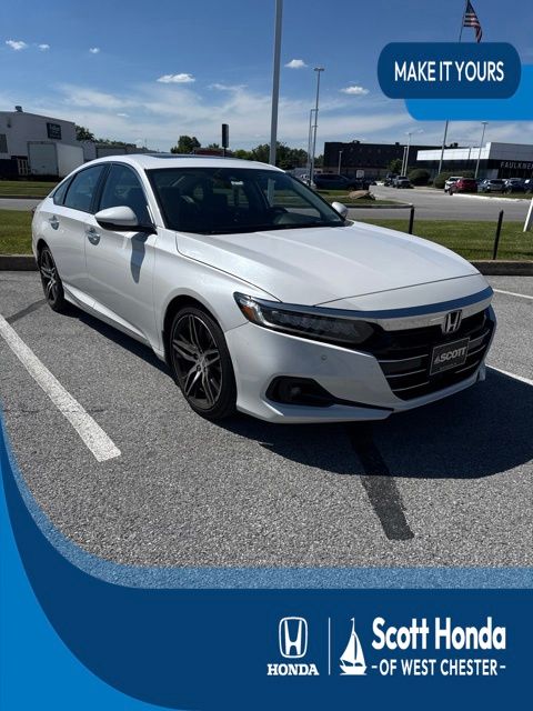 Platinum White Pearl 2021 Honda Accord Sedan Front-Wheel Drive Automatic