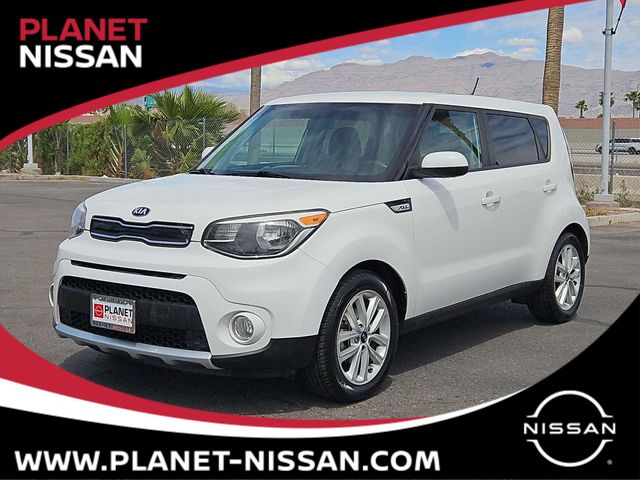 Clear White 2018 Kia Soul + Wagon Front-Wheel Drive 6-Speed Automatic