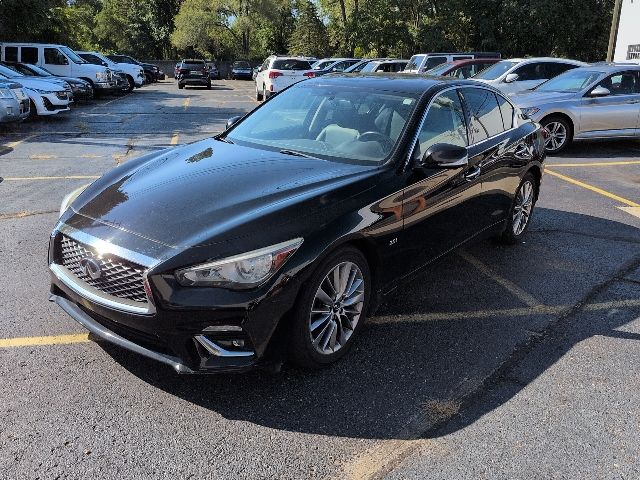 Used 2018 INFINITI Q50 LUXE with VIN JN1EV7AR7JM438413 for sale in Livonia, MI