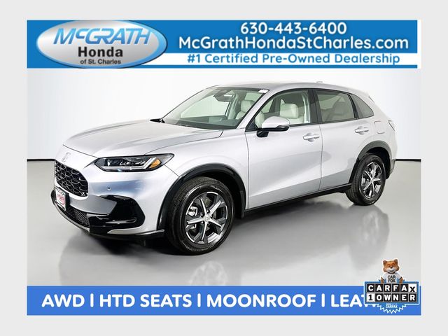 Lunar Silver Metallic 2024 Honda HR-V EX-L AWD SUV / Crossover All-Wheel Drive Continuously Variable Transmission