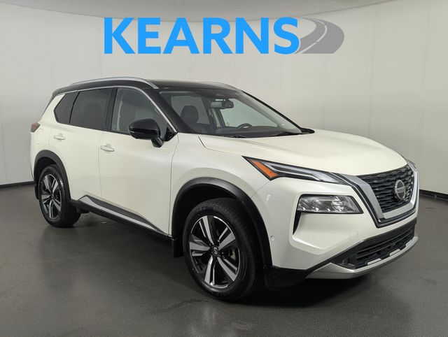 Pearl White Tricoat 2021 Nissan Rogue SUV / Crossover All-Wheel Drive Continuously Variable Transmission
