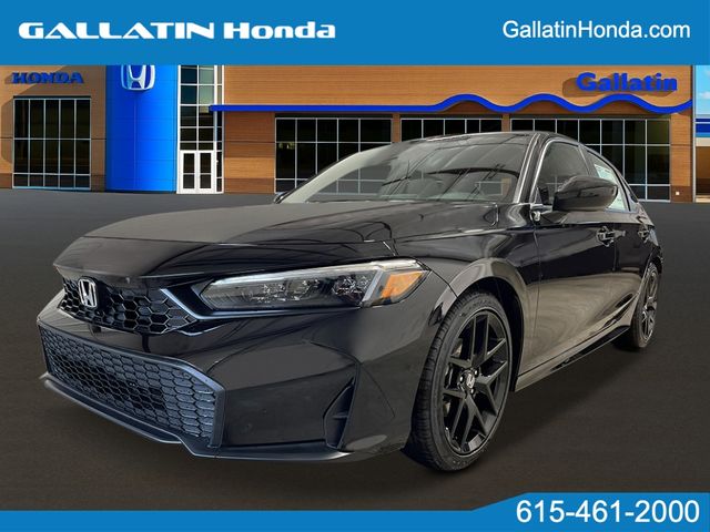 Crystal Black Pearl 2026 Honda Civic Sedan Front-Wheel Drive Continuously Variable Transmission