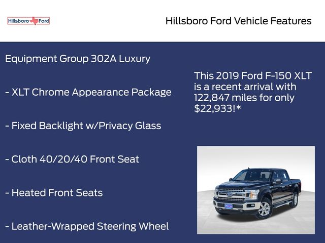 2019 Black Ford F-150 XLT 4X4 Truck