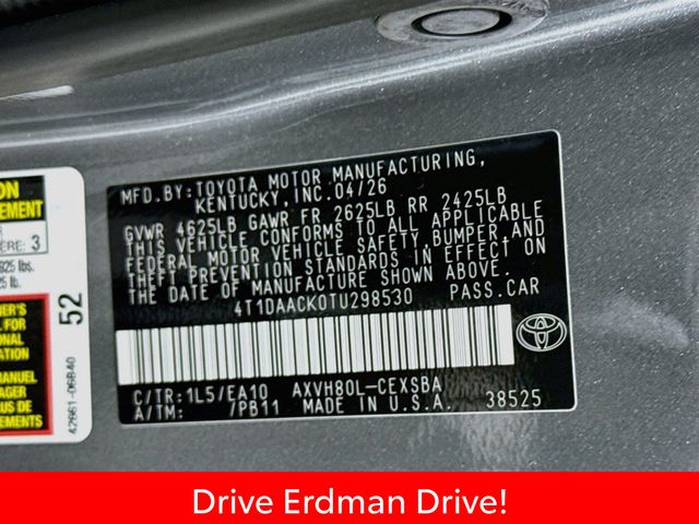Used 2026 Toyota Camry Sedan