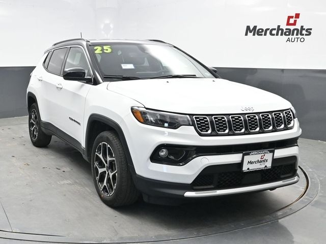 Bright White Clearcoat 2025 Jeep Compass SUV / Crossover Four-Wheel Drive 8-Speed Automatic
