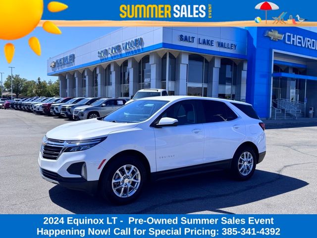 Summit White 2024 Chevrolet Equinox SUV / Crossover Four-Wheel Drive 6-Speed Automatic Overdrive
