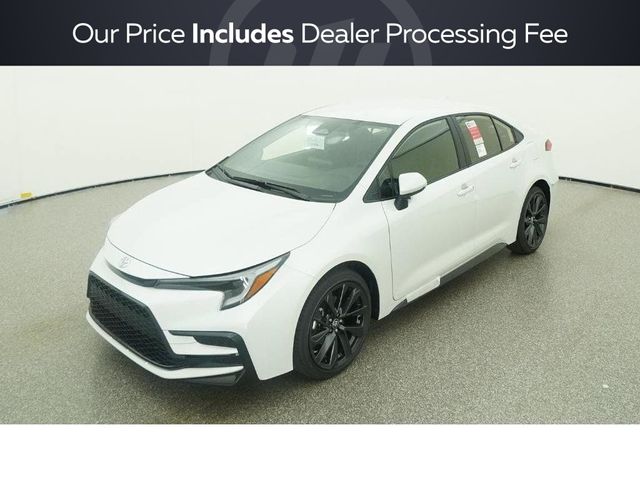 White (Wind Chill Pearl) 2026 Toyota Corolla Hybrid Sedan Front-Wheel Drive Continuously Variable Transmission