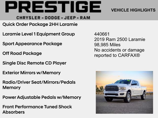 2019 Ram 2500 Laramie 2