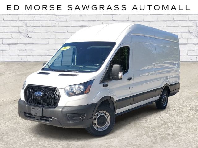 Oxford White 2021 Ford Transit Cargo Van Rear-Wheel Drive