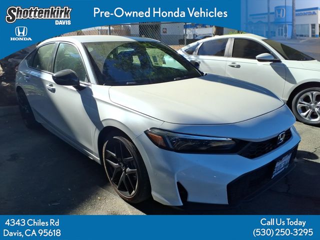 Gray (Platinum) 2025 Honda Civic Hatchback Hatchback Front-Wheel Drive Continuously Variable Transmission