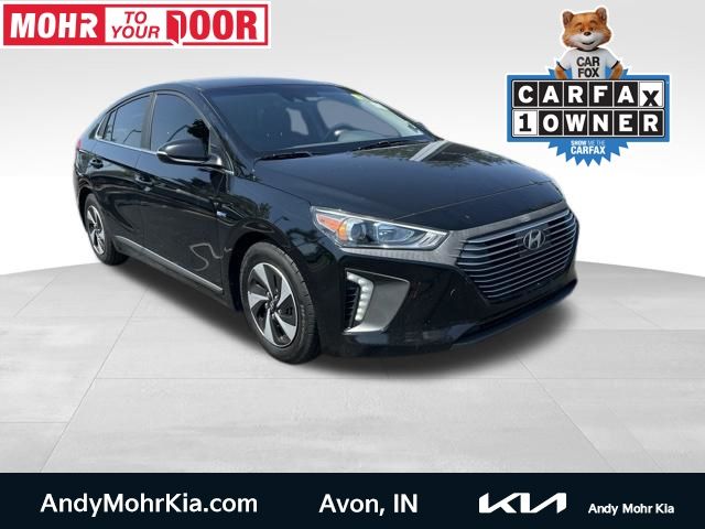 Black Noir Pearl 2019 Hyundai Ioniq Hybrid Hatchback Front-Wheel Drive 6-Speed Dual Clutch