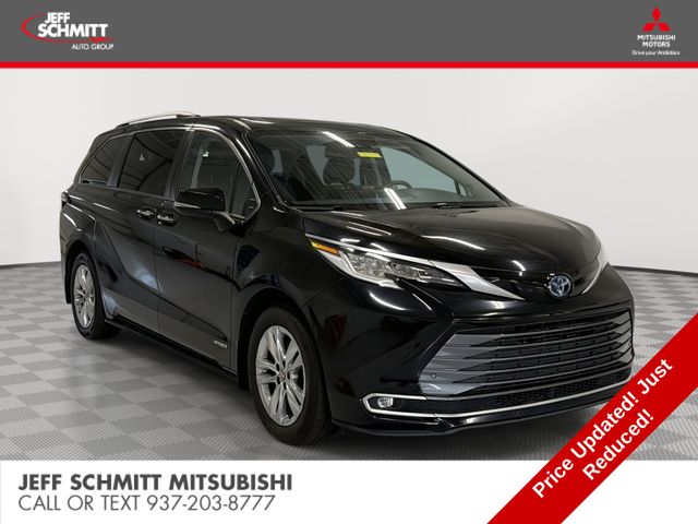 Midnight Black Metallic 2021 Toyota Sienna Minivan All-Wheel Drive Continuously Variable Transmission