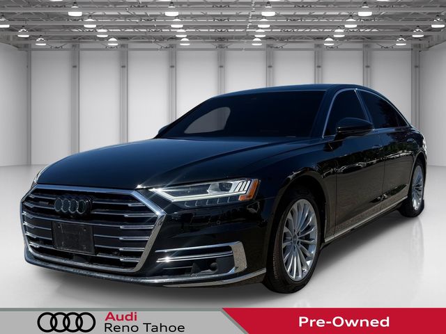 Black Metallic 2019 Audi A8 Sedan All-Wheel Drive 8-Speed Automatic