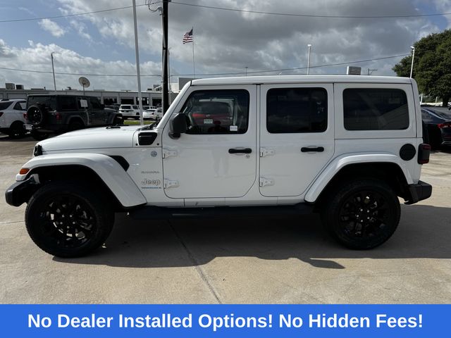 2023 Jeep Wrangler Sahara 4xe White at Gullo Toyota