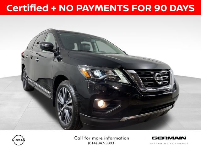 Certified 2019 Nissan Pathfinder Platinum with VIN 5N1DR2MM2KC638487 for sale in Columbus, OH