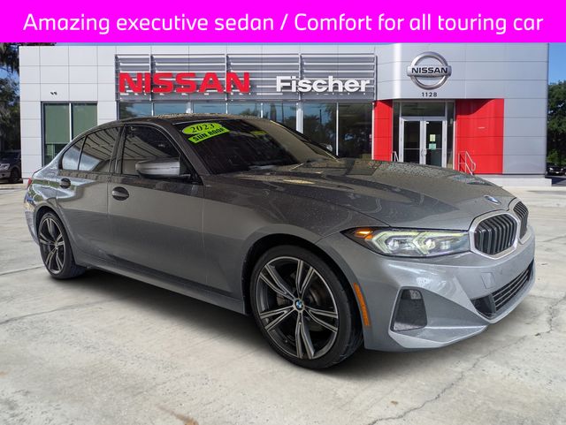Skyscraper Gray Metallic 2023 BMW 3 Series Sedan Rear-Wheel Drive 8-Speed Automatic
