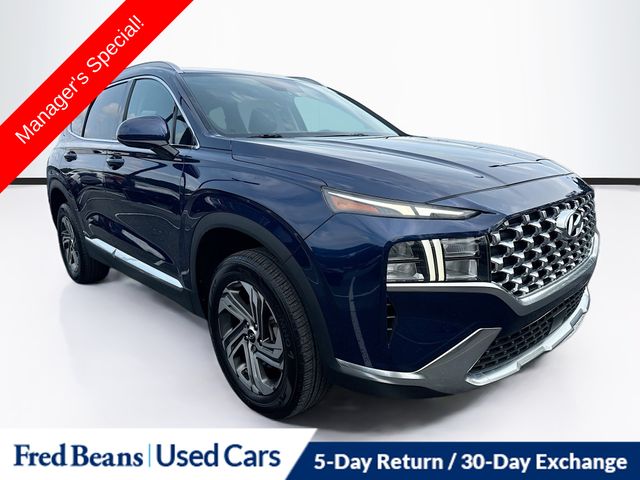 Stormy Blue 2022 Hyundai Santa Fe SUV / Crossover All-Wheel Drive 8-Speed Automatic